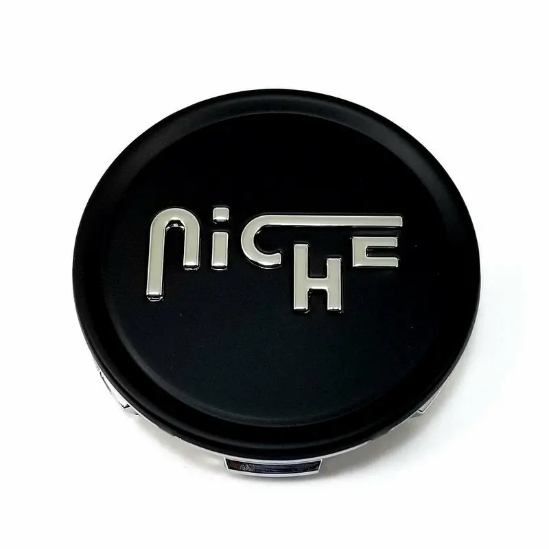 Niche Mono 1003-22Mbs 2.70" Flat Cap – Matte Black With Silver Logo 1