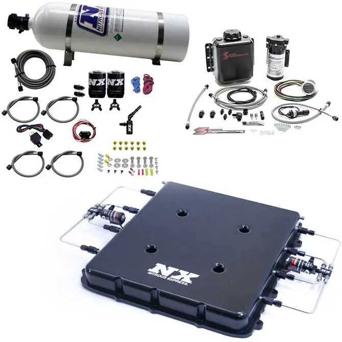 Nitrous Express Lt4 Billet Supercharger Lid Kit – Includes 15Lb Bottle, Nitrous/Water-Methanol System (Model 20939Bmf-15) 1