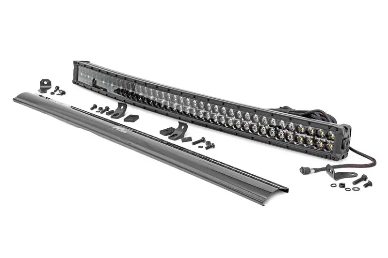 Rough Country 72940Bd 40-Inch Dual-Row Curved Led Light Bar – Cree Leds, Cool White Drl, Black Housing 1