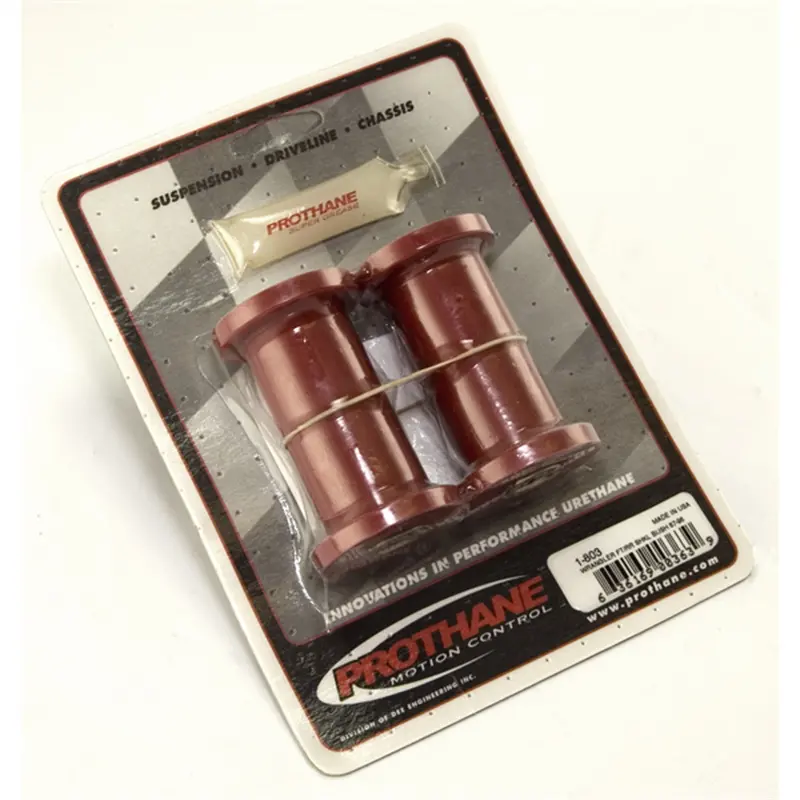 Rugged Ridge 18366.03 Complete Red Polyurethane Leaf Spring Bushing Set 1