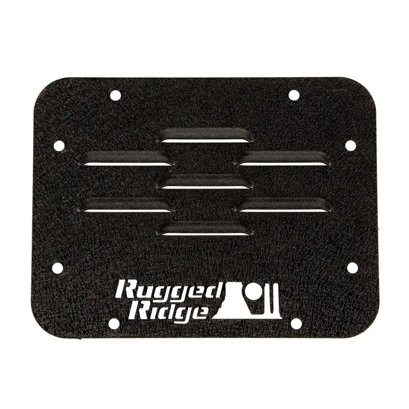 Rugged Ridge Tire Carrier Delete Plate – Clean Rear Spare Tire Mount Removal Kit (11586.10) 1