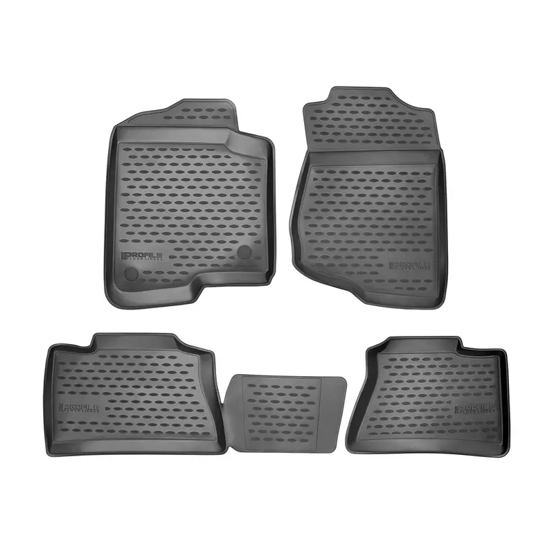 Westin 74-06-41022 Profile Custom Floor Liners – 4-Piece Set, Front & Rear, Black 1