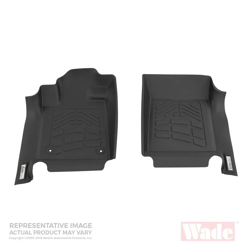 Westin Sure-Fit Custom Floor Liners – Gray Front Pair, No Footrest Cutout (72-120037) 1